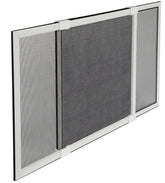 M-D 14178 Window Screen, 15 in L, 20 to 37 in W, Aluminum/Fiberglass, White